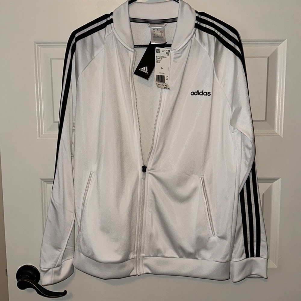 White Adidas jacket